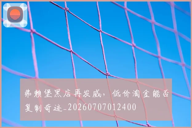 弗赖堡黑店再发威，低价淘金能否复制奇迹_20260707012400